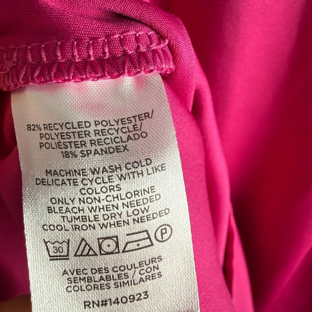 Lou & Grey Sleeveless Polo Dress Activewear Fuchsia Magenta XS Tennis - Picture 6 of 6